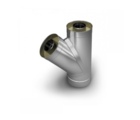 Tee insulated 0.5 mm, 45° Ø200/260 mm/45°