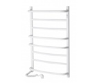 Navin Omega 530x800 left heated towel rail with thermostat, white