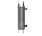 Two-point water and steam sampling cooler