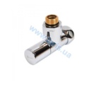 Chrome-plated angle valve